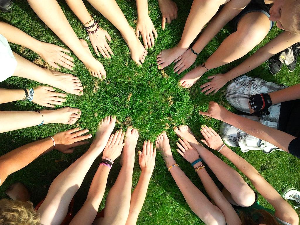 Team implementing sustainable resource management practice